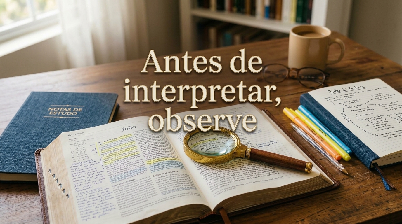 Antes de interpretar, observe